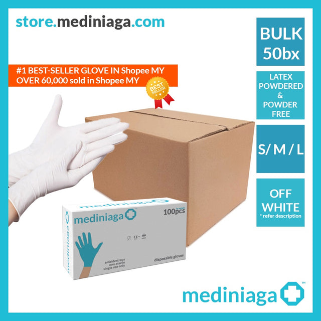 Latex gloves · 50-box supply