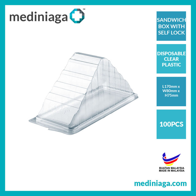 Sandwich boxes with locking lid